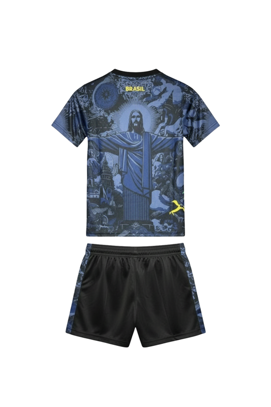 Brazil ”Jesus” Blue Limited Jersey Kids Size