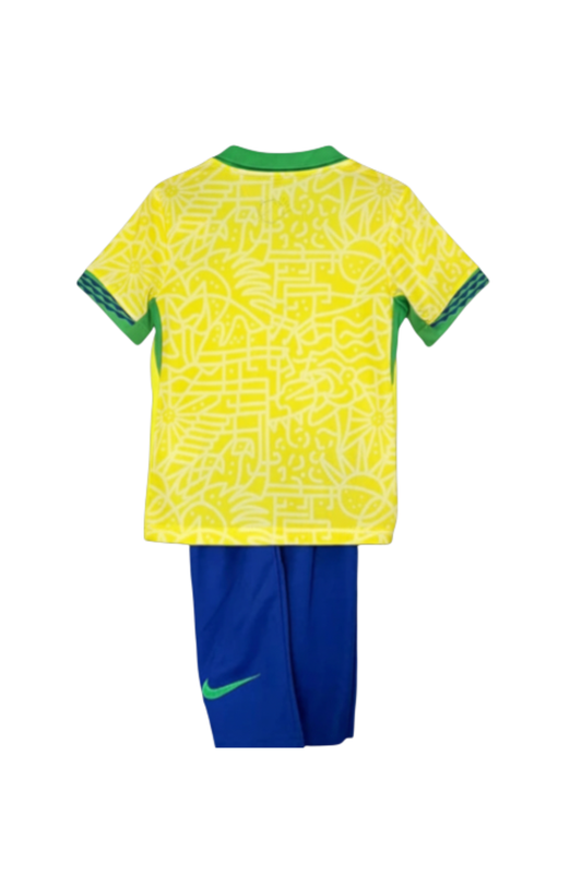 Brazil 2024 Home Jersey Kids Size