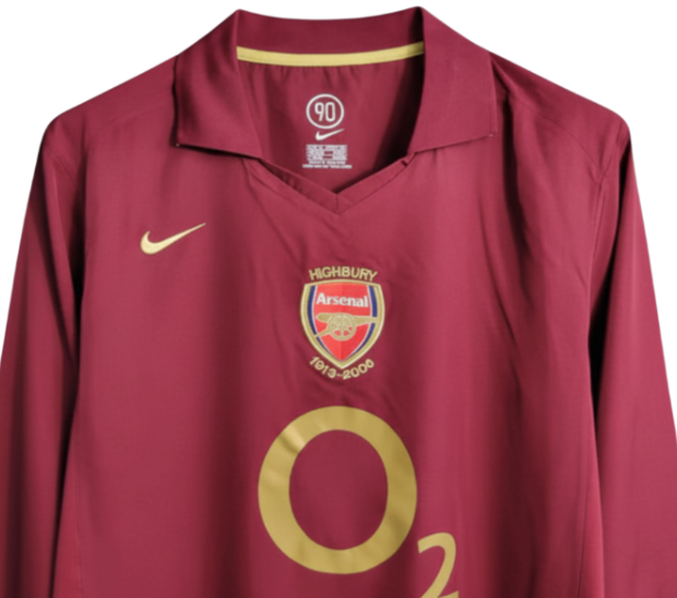 Arsenal Retro 2005-2006 Home Jersey Long Sleeve