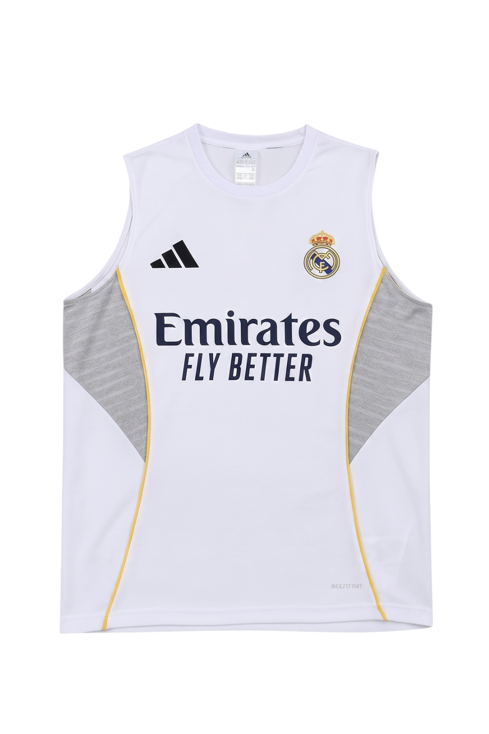 Real Madrid White Sleeveless Set
