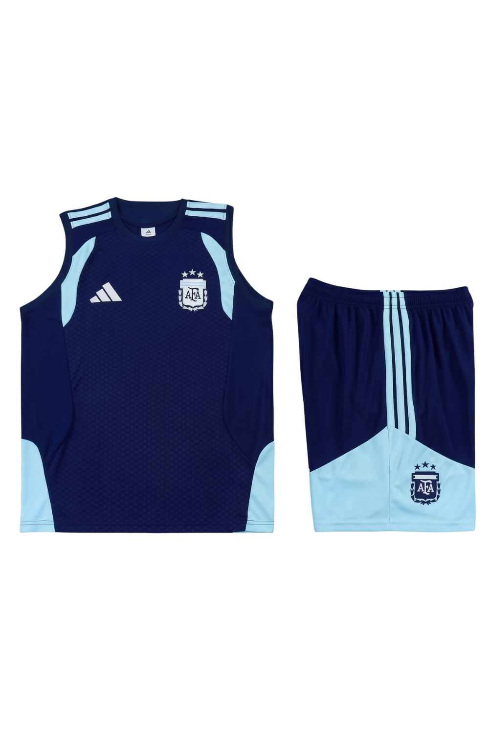Argentina Sapphire Blue Sleeveless Set