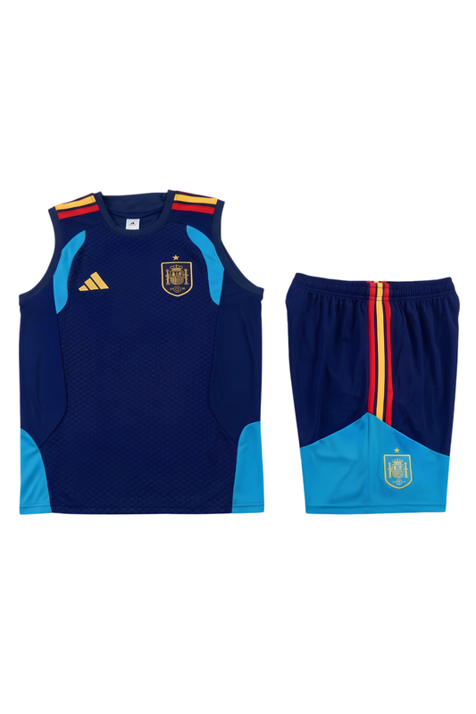 Spain Sapphire Blue Sleeveless Set