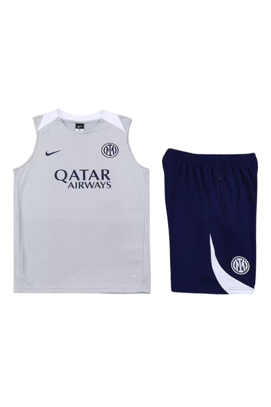 Inter Milan Light Grey Sleeveless Set