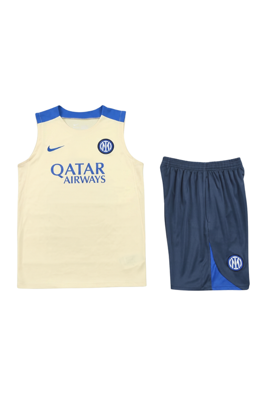 Inter Milan Beige Sleeveless Set