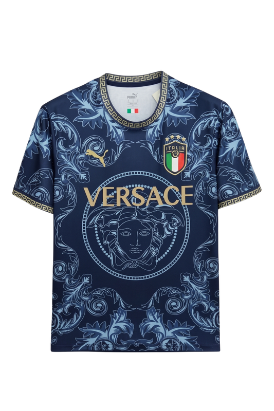 Italy "Versace" Blue Limited Jersey