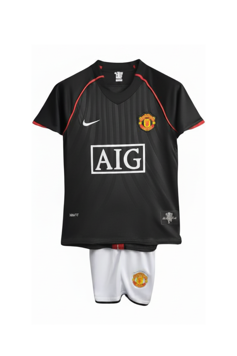 Manchester United 2007/2008 Black Jersey Kids Size