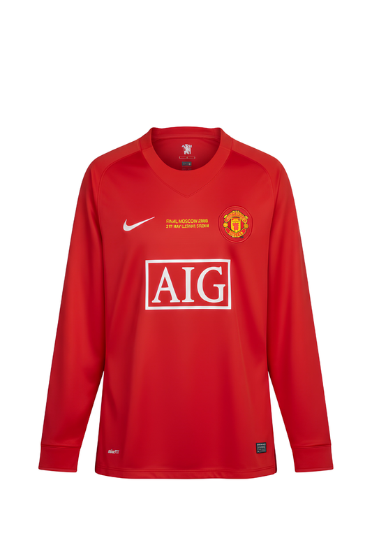 Manchester United Retro 2007-2008 Home Kit Long Sleeve