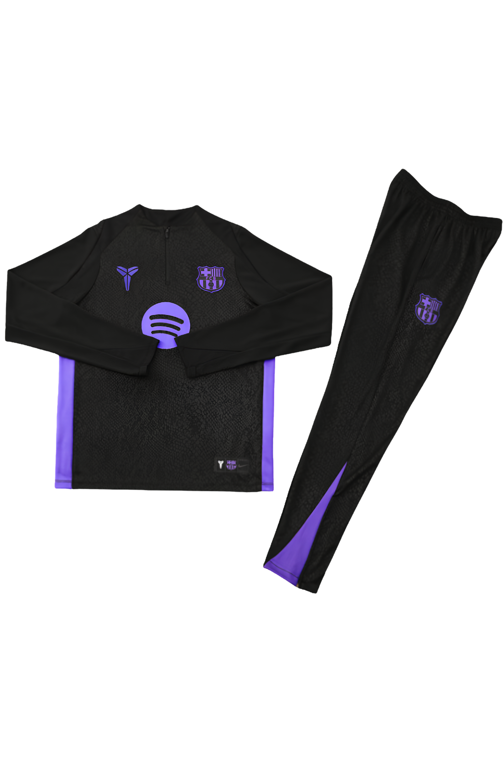 Barcelona Black and Purple Tracksuit