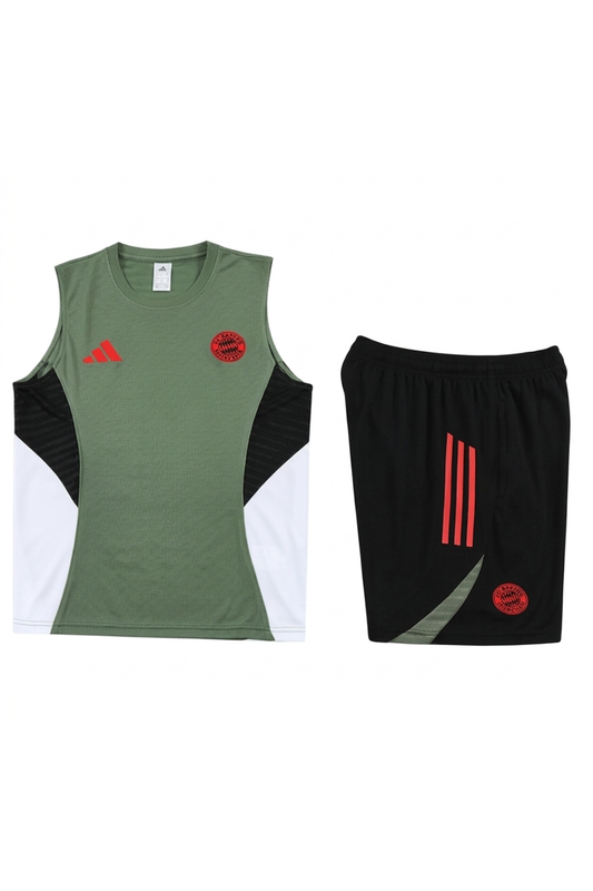Bayern Military Green Sleeveless Set