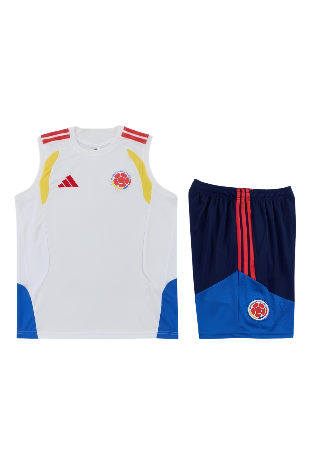 Colombia White Sleeveless Set
