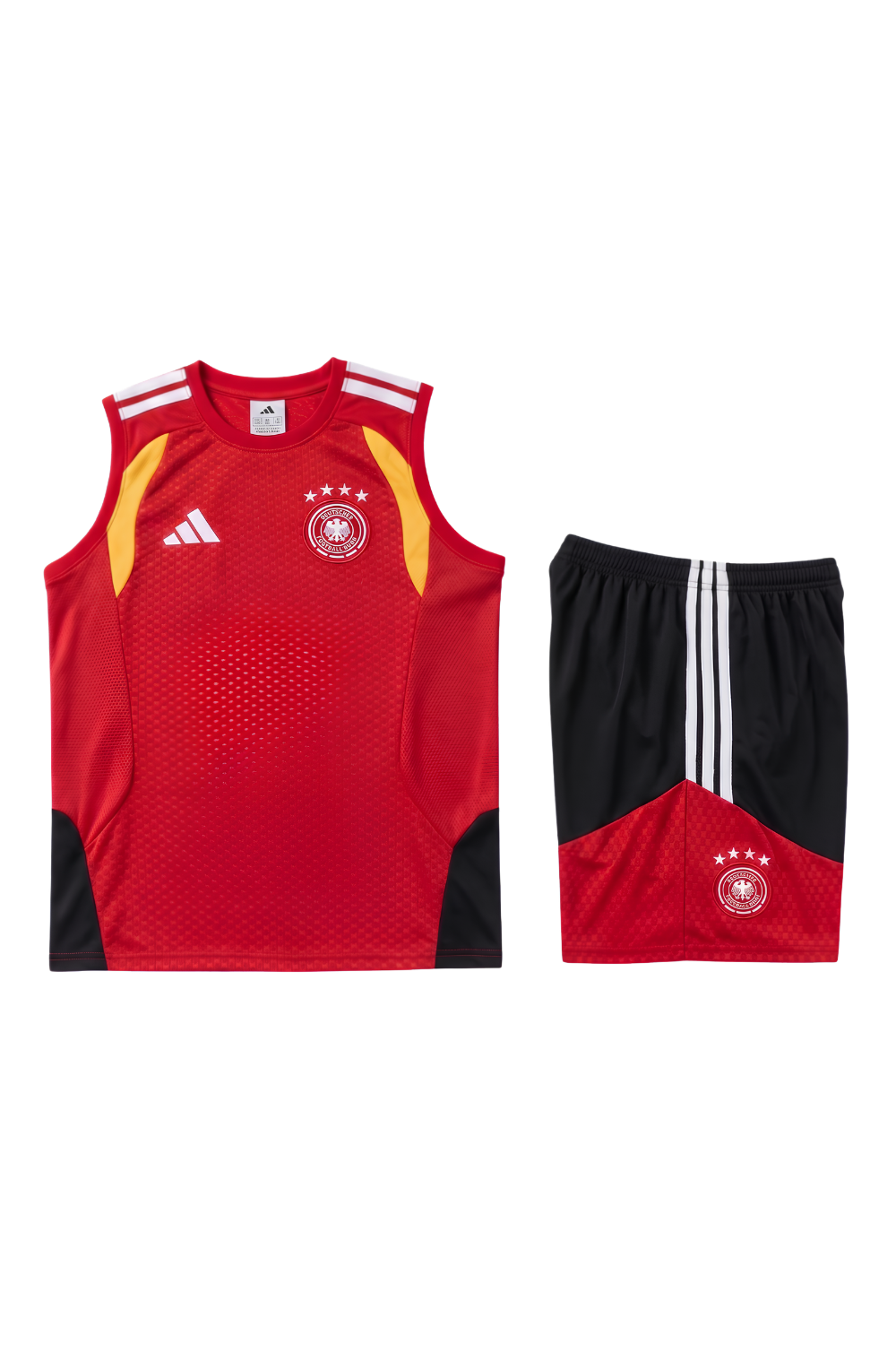 Germany Red Sleeveless Set