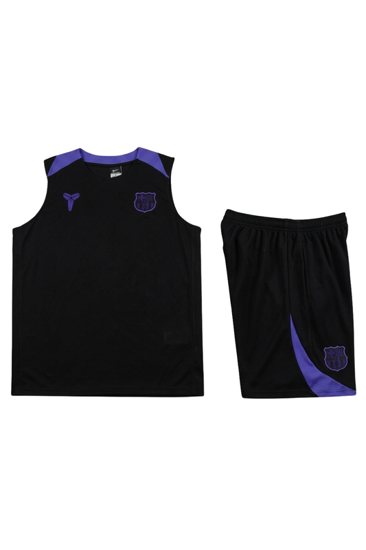 Barcelona Black Sleeveless Set